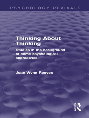 cover image of Thinking About Thinking